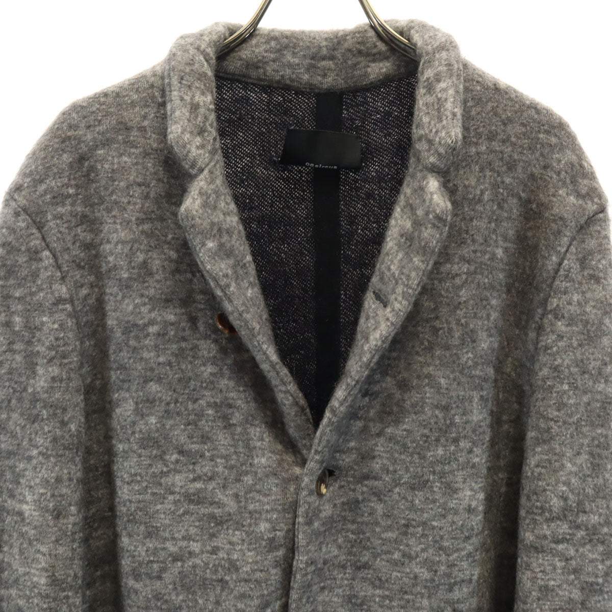 08sircus ゼロエイトサーカス モヘヤブレンド ニットジャケット 2/48 グレー メンズ