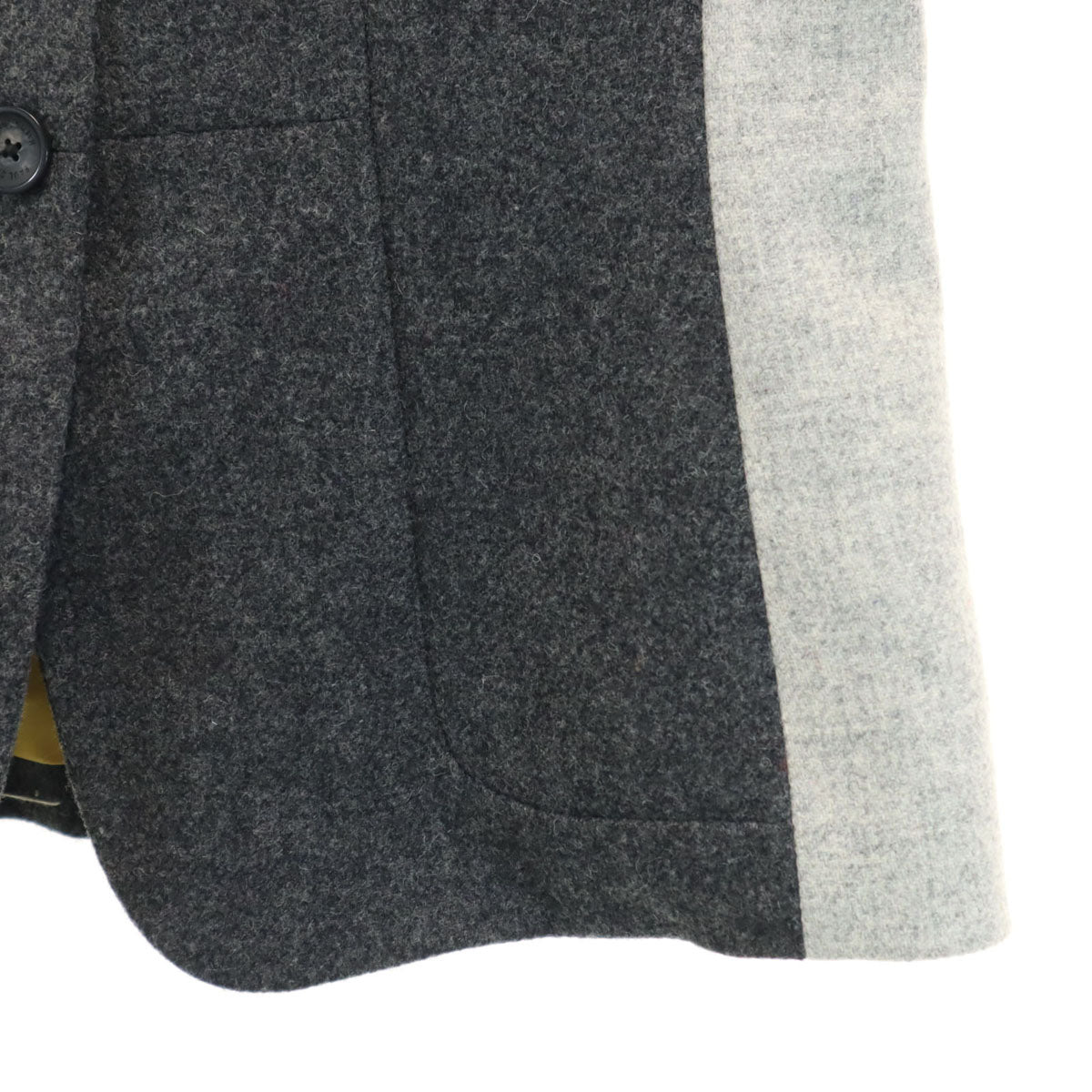 美品 Paul Smith BLACK ポールスミス ブラック 日本製 ウール ジャケット 42 グレー レディース