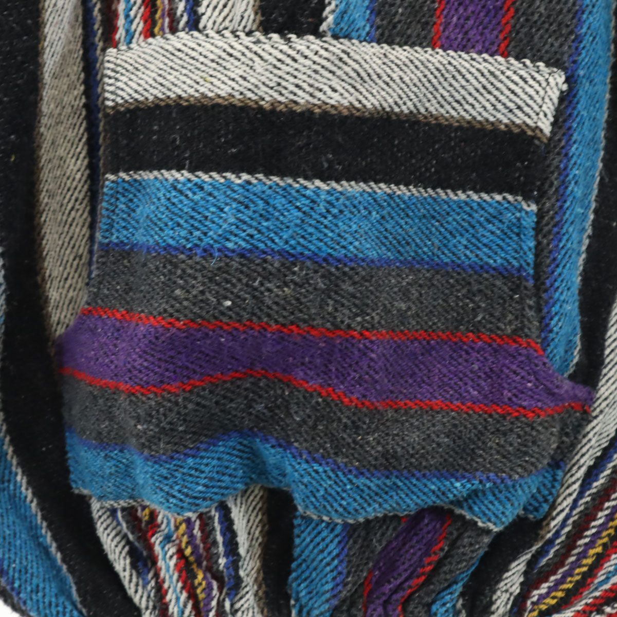 80s 90s オールド 長袖 メキシカン パーカー ブルー系 プルオーバー メンズ