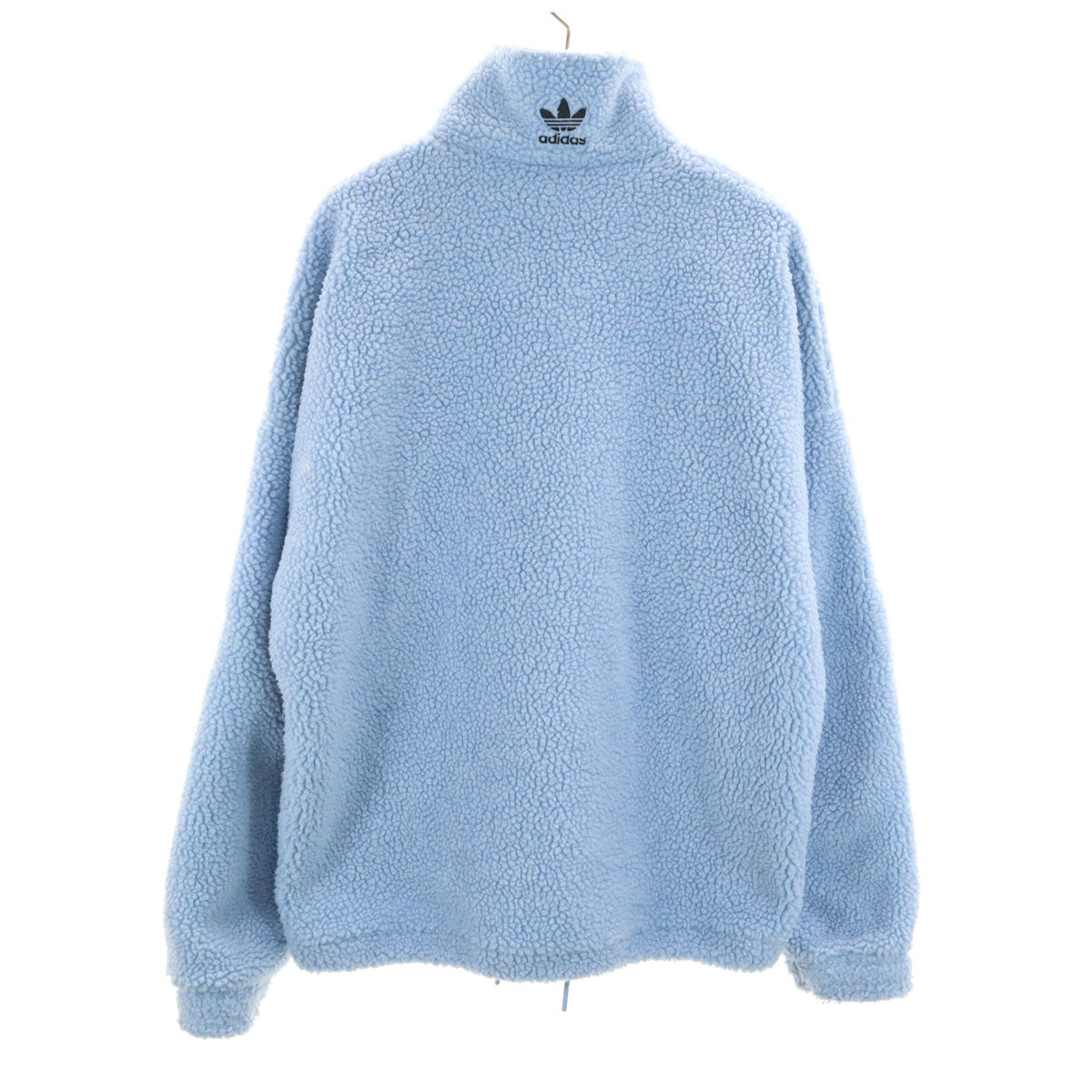 adidas アディダス トレフォイルロゴ フリースジャケット L ブルー系 メンズ