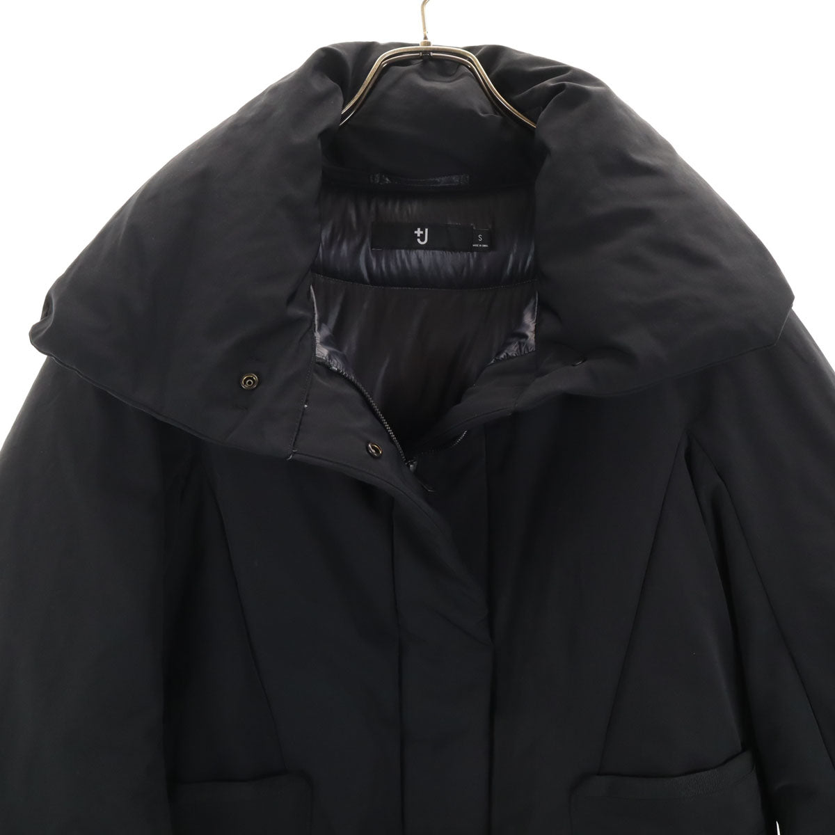 UNIQLO +J ユニクロ プラスジェイ ハイブリッド ダウンジャケット S ブラック レディース