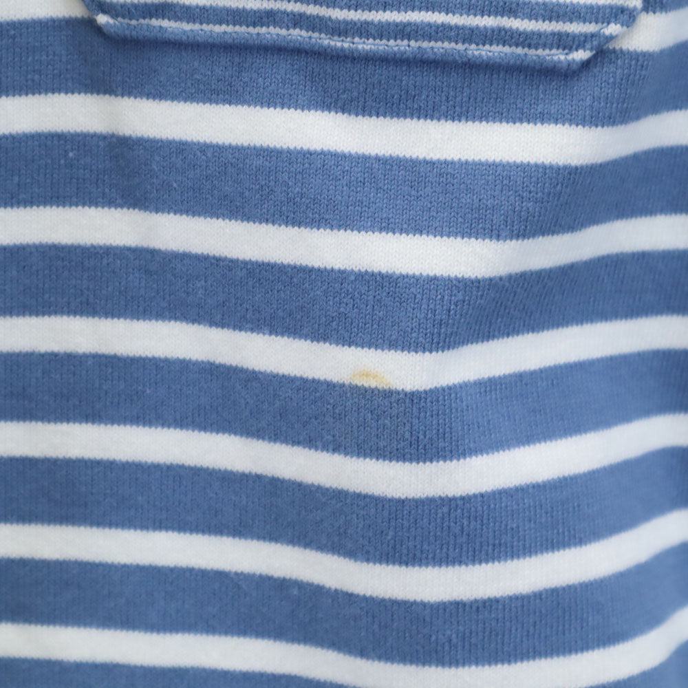 Nigel Cabourn ナイジェルケーボン 日本製 ボーダー柄 長袖 カットソー 50 ブルー メンズ