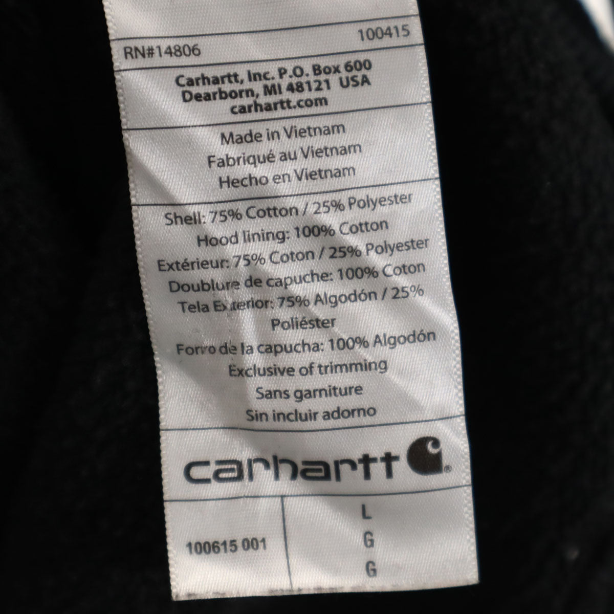 Carhartt カーハート 長袖 スウェットパーカー L ブラック メンズ