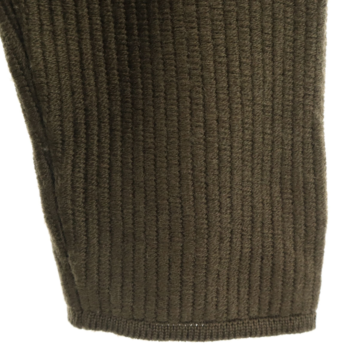 Ermenegildo Zegna エルメネジルドゼニア イタリア製 長袖 Vネック ニット M カーキ メンズ