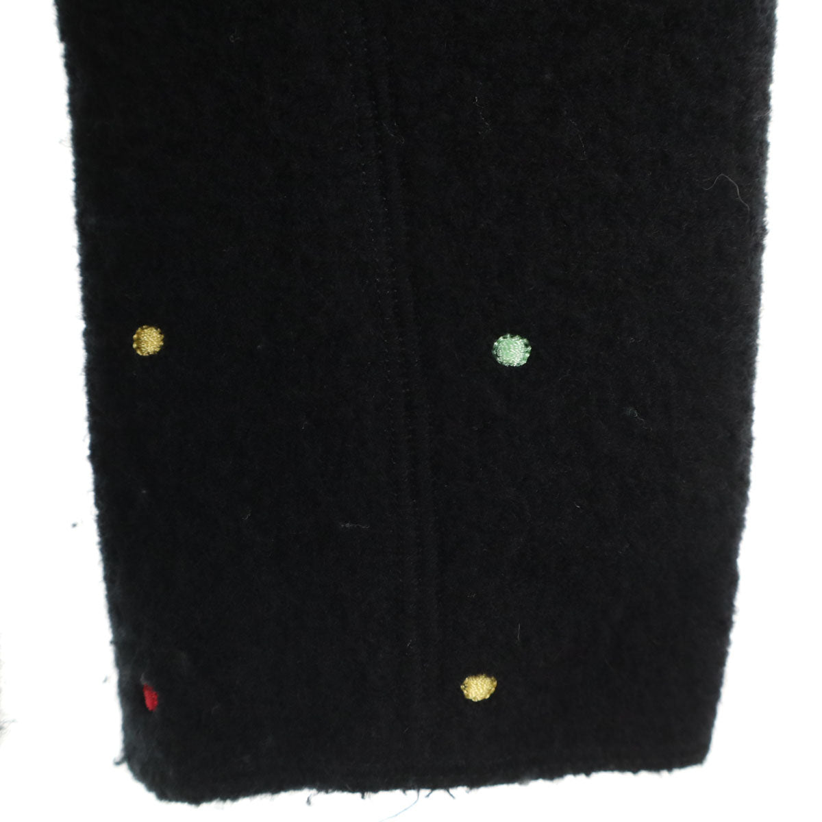 未使用 Emporio Armani エンポリオアルマーニ ドット刺繍 テーラードジャケット 36 ブラック レディース