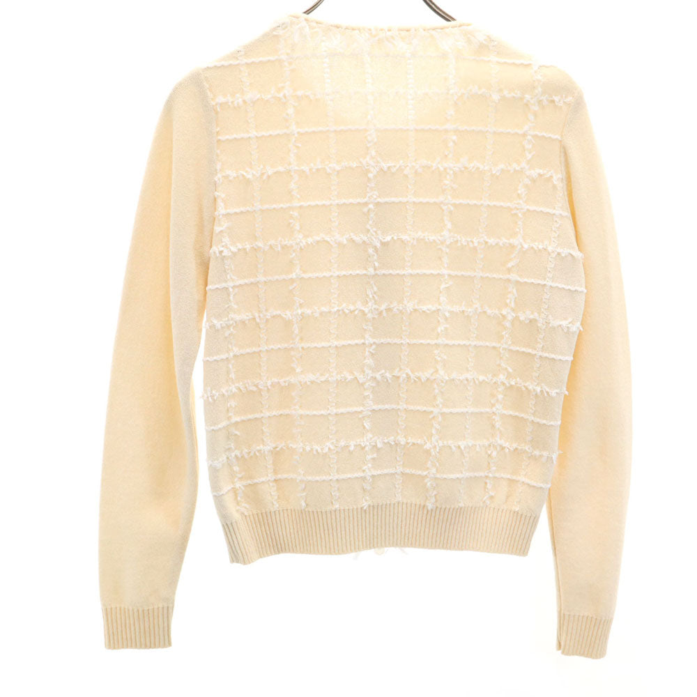 Rene ルネ 日本製 長袖 ジップアップ カーディガン 36 ベージュ レディース