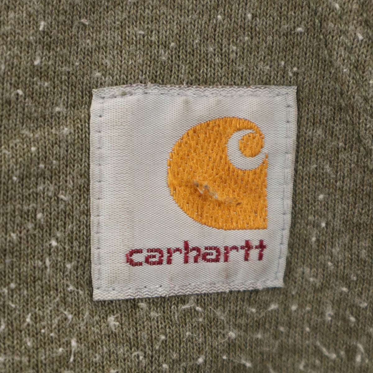 Carhartt カーハート 長袖 スウェットパーカー XL カーキ 裏起毛 プルオーバー メンズ