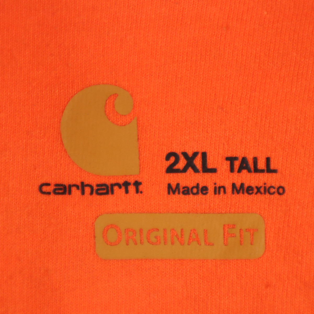 Carhartt カーハート 長袖 スウェットパーカー 2XL オレンジ 裏起毛 プルオーバー メンズ