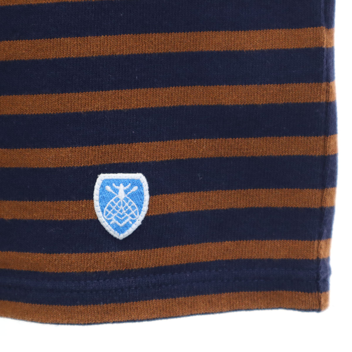 ORCIVAL オーシバル フランス製 ボーダー柄 長袖 バスクシャツ 3 ブラウン メンズ