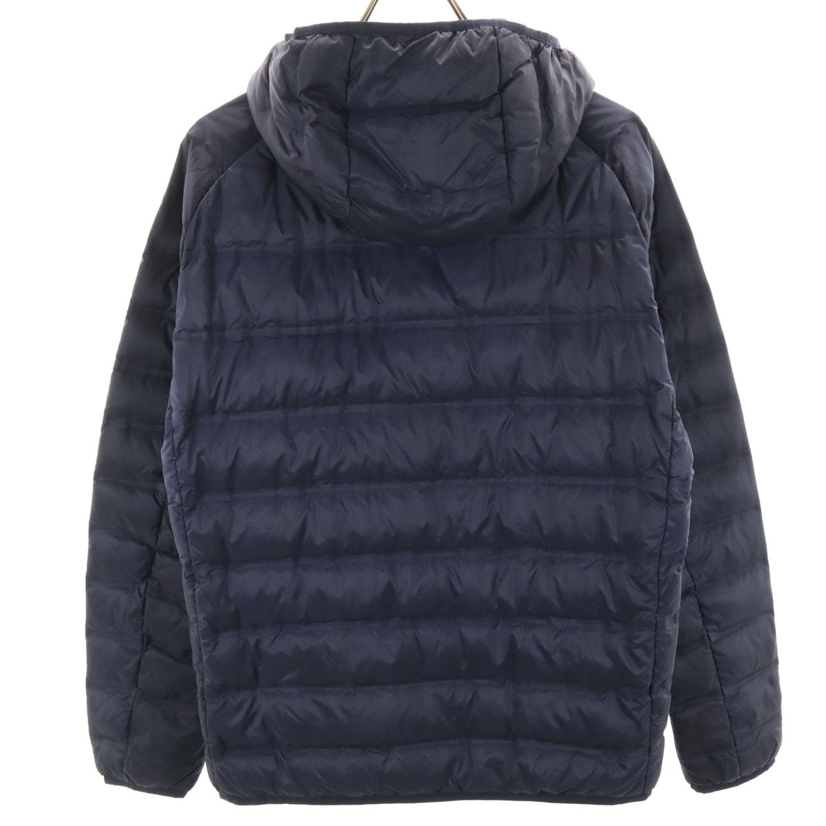 美品 UNIQLO ユニクロ シームレス ウルトラライトダウンジャケット M ネイビー 収納袋付き メンズ