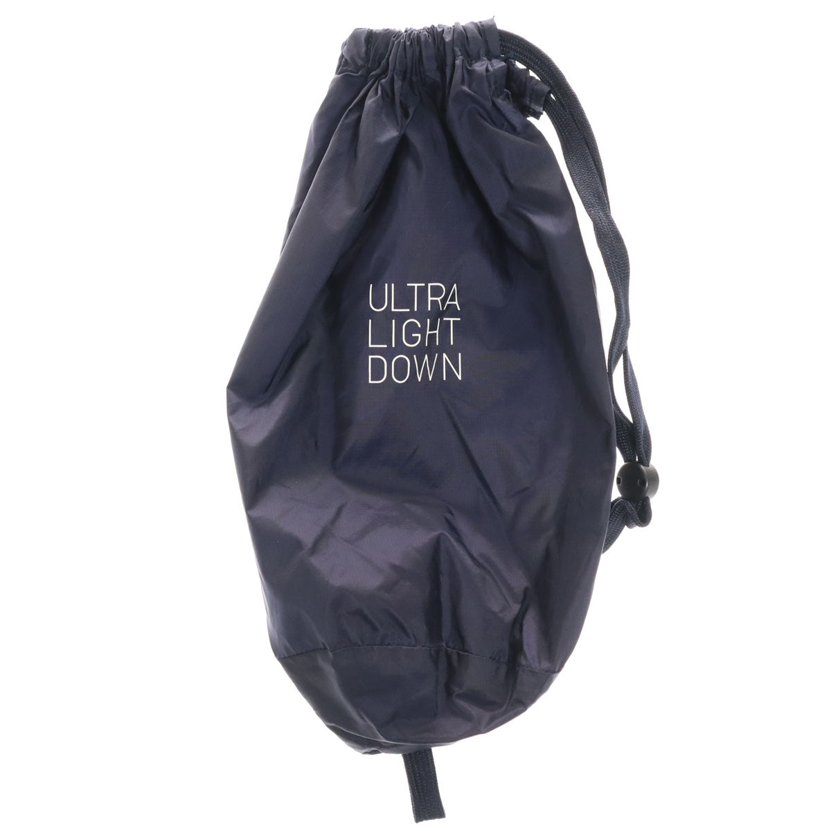 美品 UNIQLO ユニクロ シームレス ウルトラライトダウンジャケット M ネイビー 収納袋付き メンズ