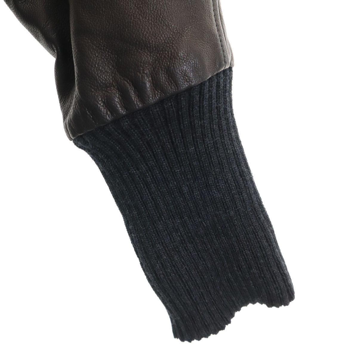 slow gun & co スローガンアンドコー 日本製 切替 ジャケット 3 ブラック 袖レザー レディース