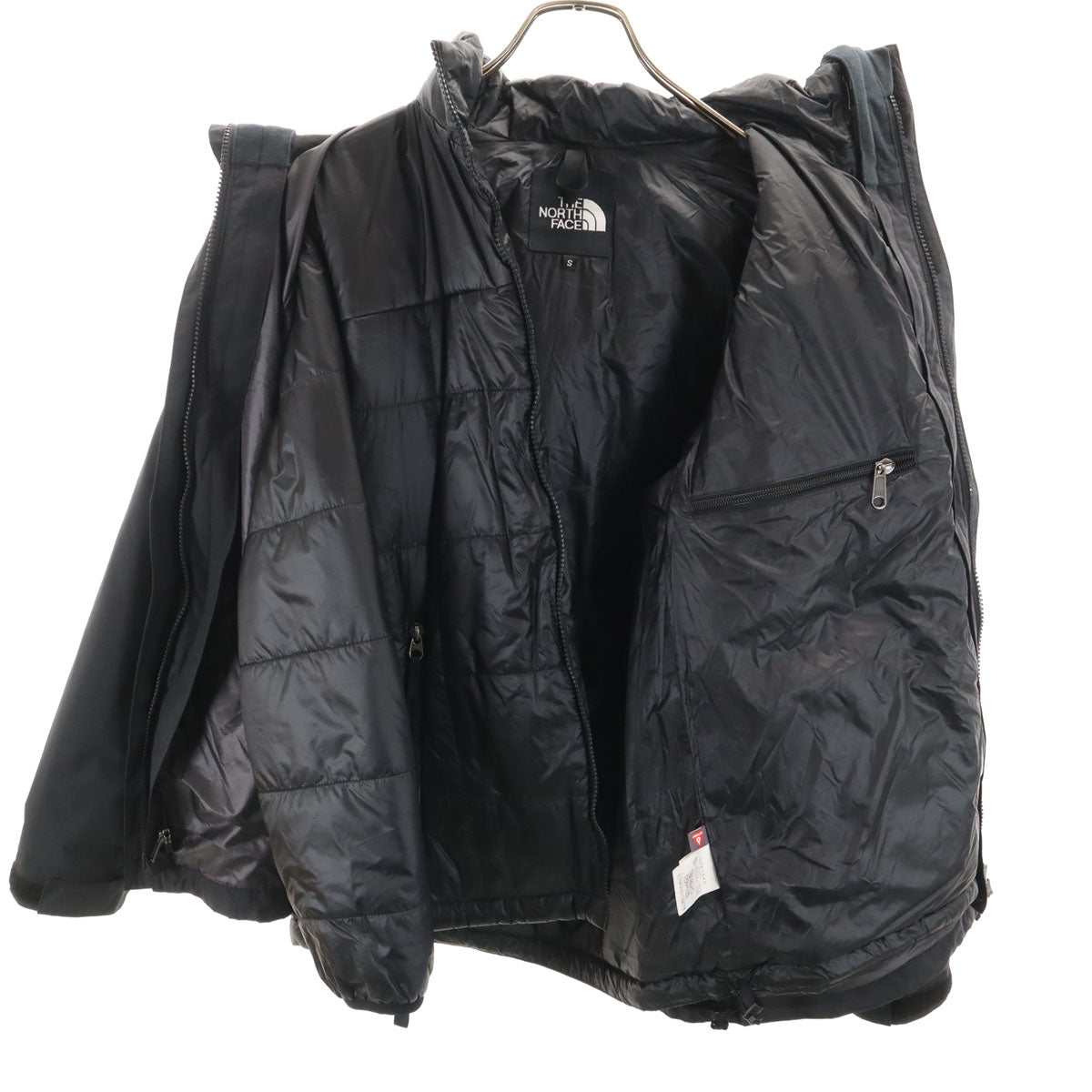 THE NORTH FACE ノースフェイス カシウス トリクライメート ジャケット S ブラック NP61640 アウトドア 中綿ライナー付き メンズ