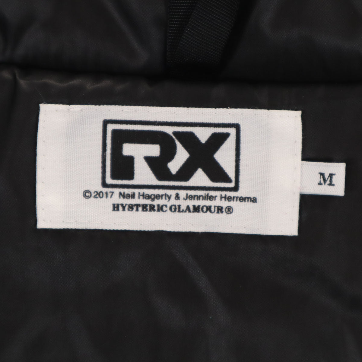 美品 HYSTERIC GLAMOUR ヒステリックグラマー ロイヤルトラックス RX 日本製 中綿ジャケット M ブラック メンズ