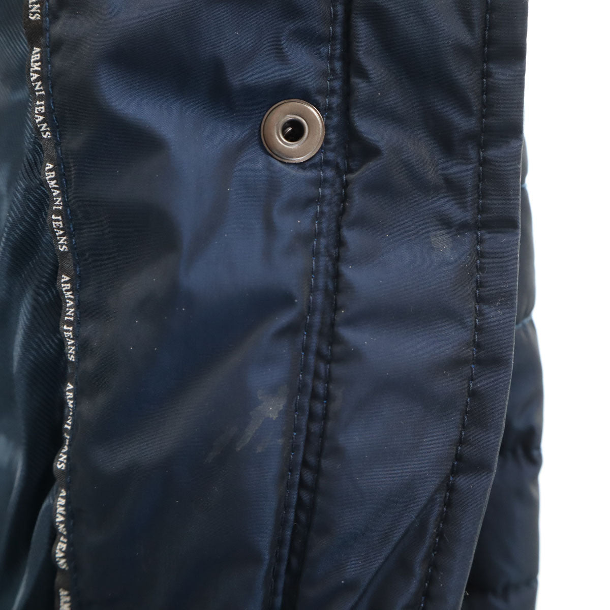 ARMANI JEANS アルマーニジーンズ 中綿ジャケット 40 ネイビー レディース