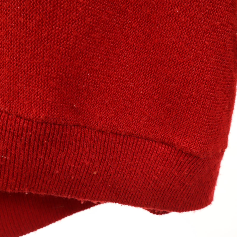 Sears シアーズ 70s ヴィンテージ 長袖 アクリル カーディガン L レッド メンズ