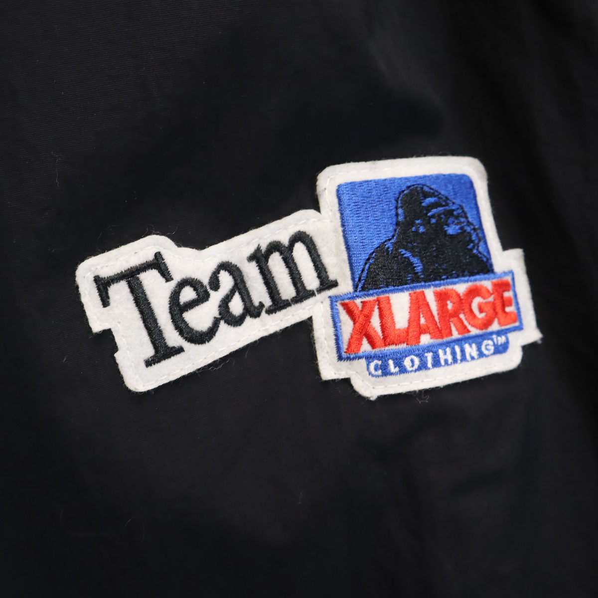 XLARGE エクストララージ ナイロンジャケット L ブラック 薄中綿入り メンズ