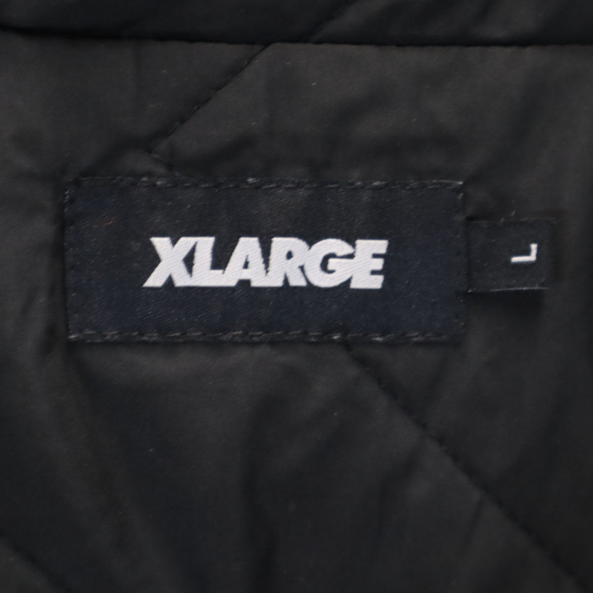 XLARGE エクストララージ ナイロンジャケット L ブラック 薄中綿入り メンズ