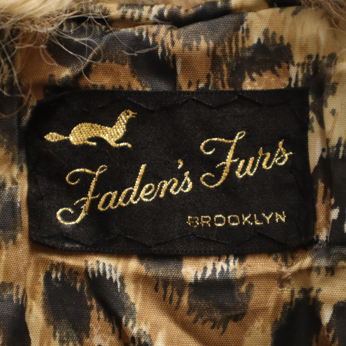 FADENS FURS 80s ヴィンテージ ファー ジャケット ブラウン系 レディース