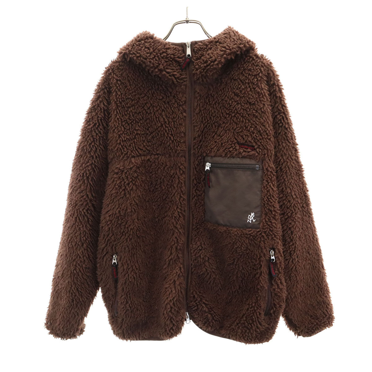 Gramicci グラミチ ボア フリースジャケット M ブラウン メンズ