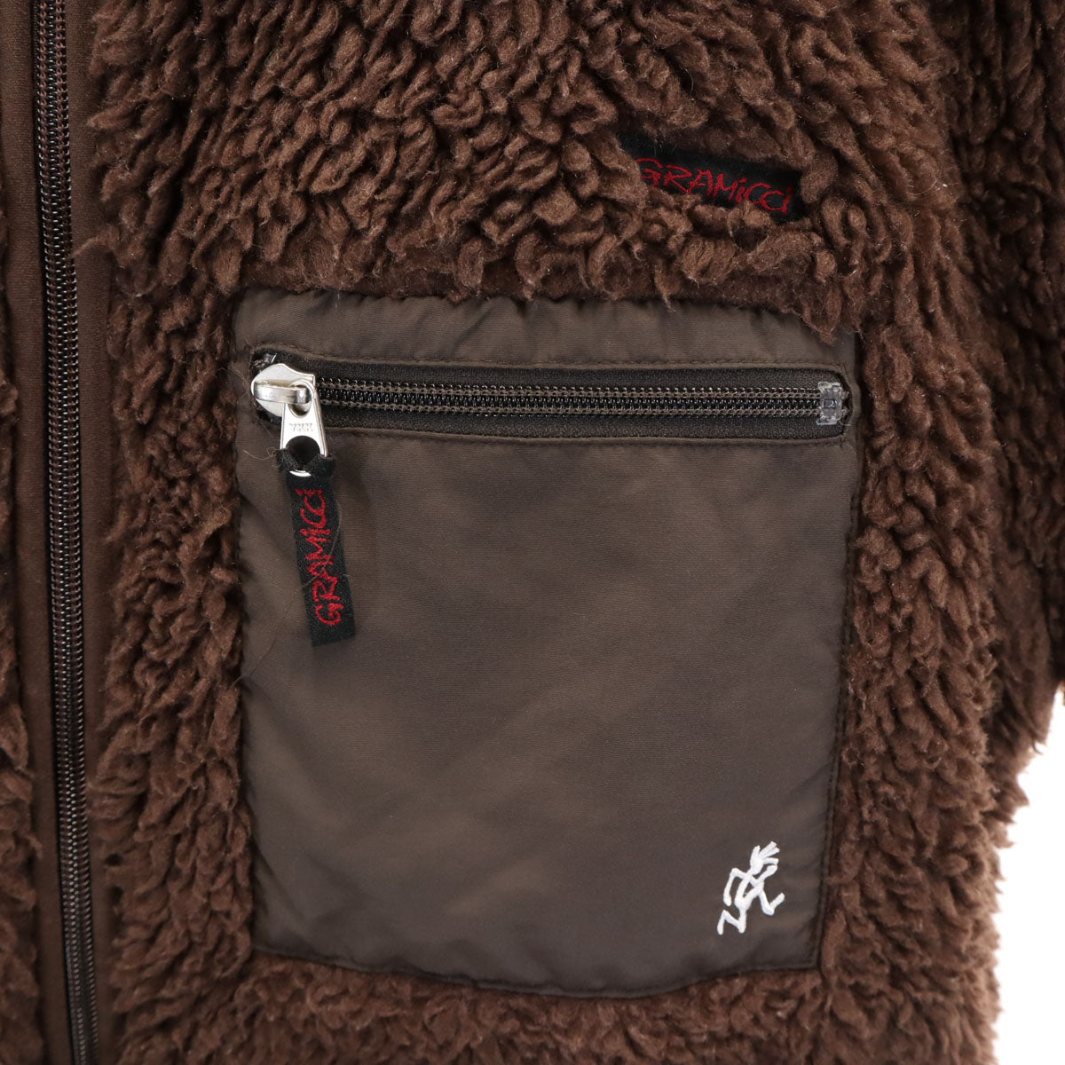 Gramicci グラミチ ボア フリースジャケット M ブラウン メンズ