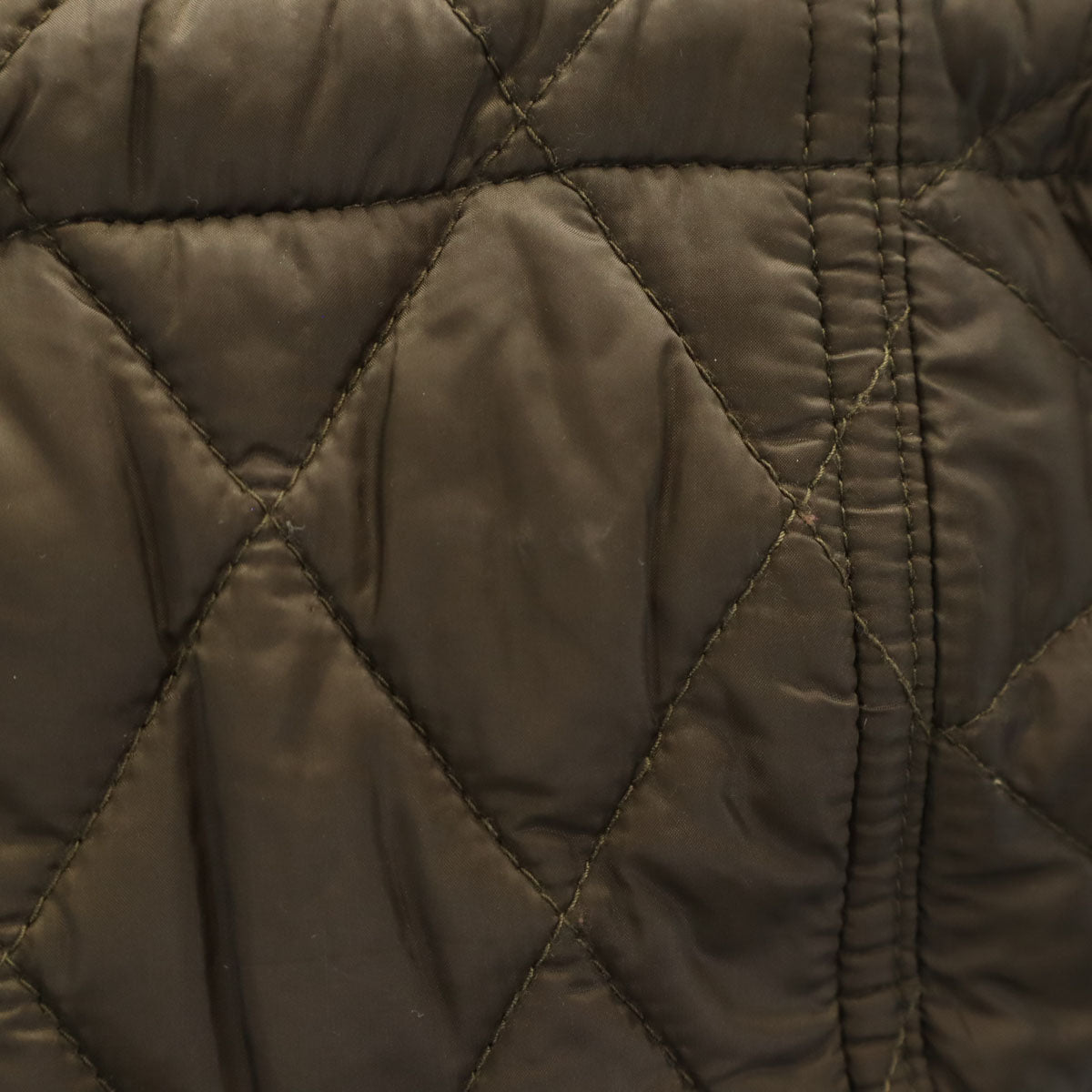 BURBERRY BRIT バーバリーブリット キルティングコート XS カーキ レディース