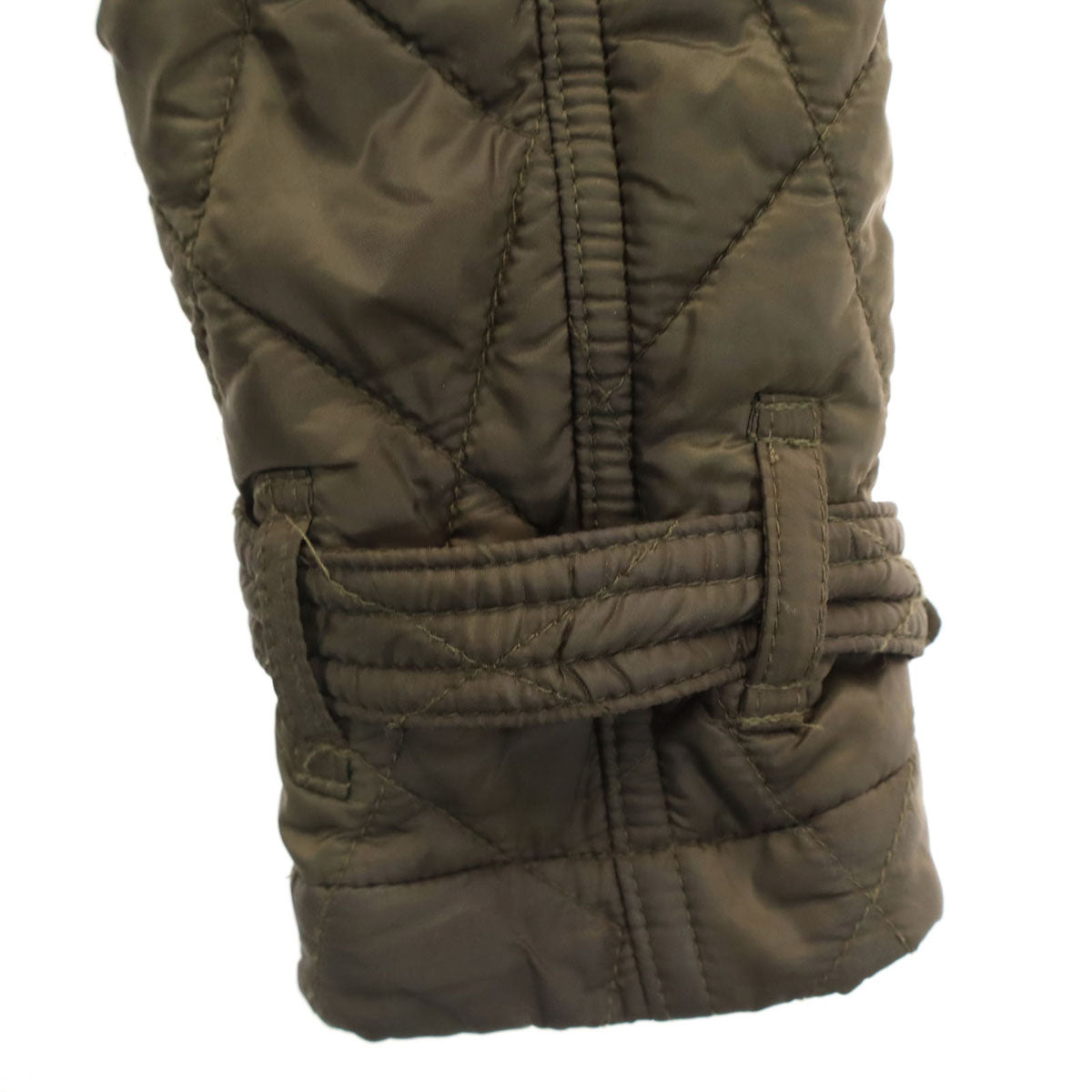 BURBERRY BRIT バーバリーブリット キルティングコート XS カーキ レディース