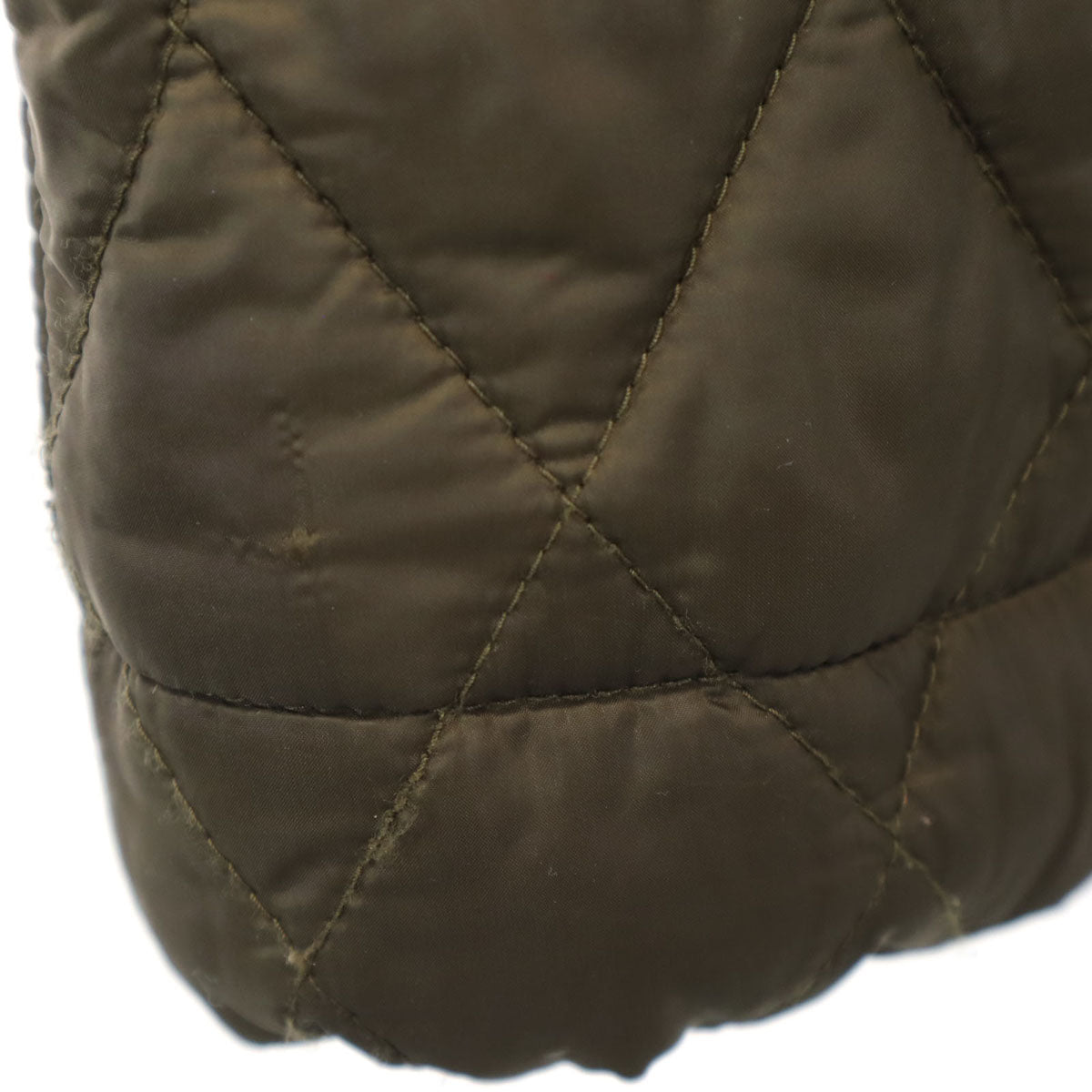 BURBERRY BRIT バーバリーブリット キルティングコート XS カーキ レディース