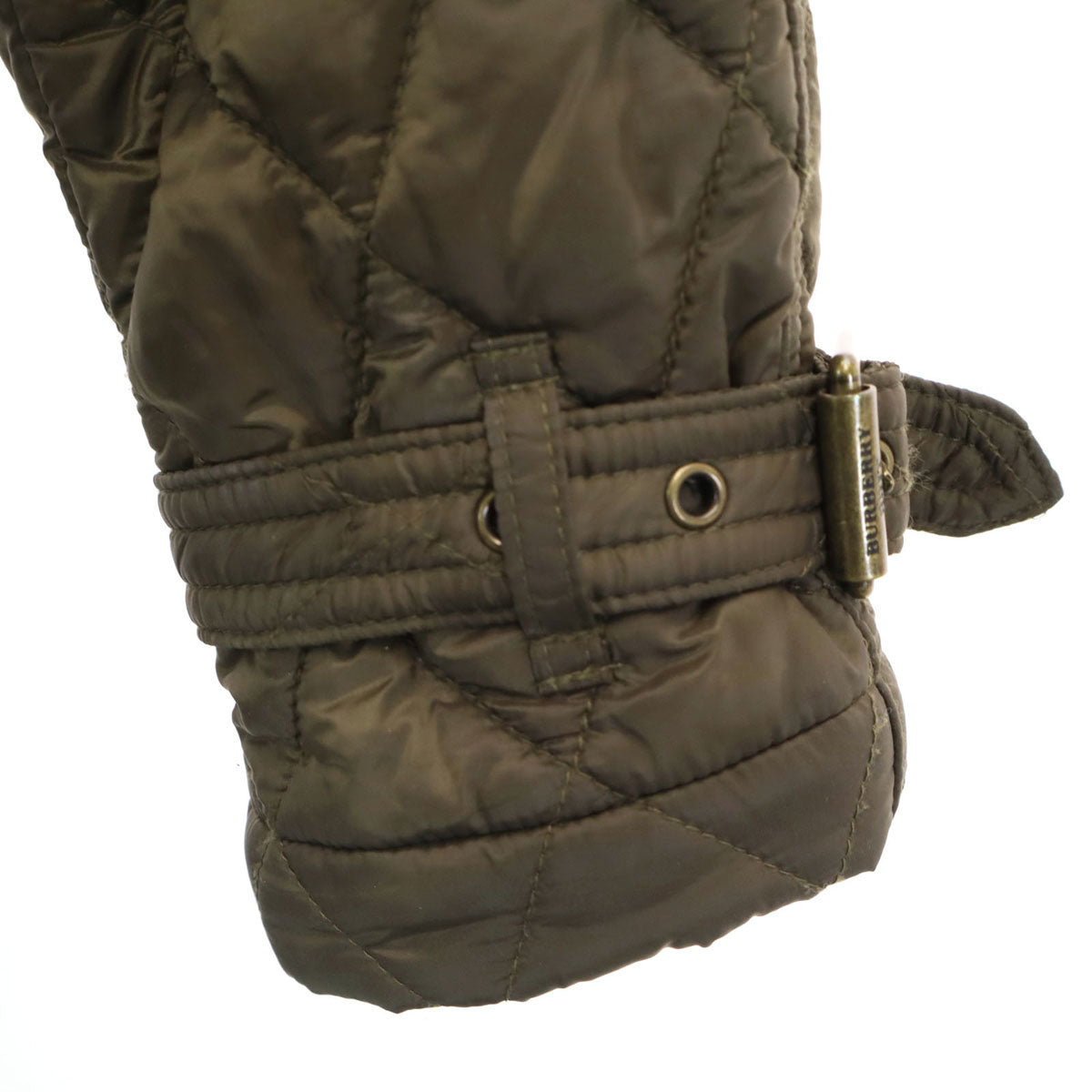 BURBERRY BRIT バーバリーブリット キルティングコート XS カーキ レディース