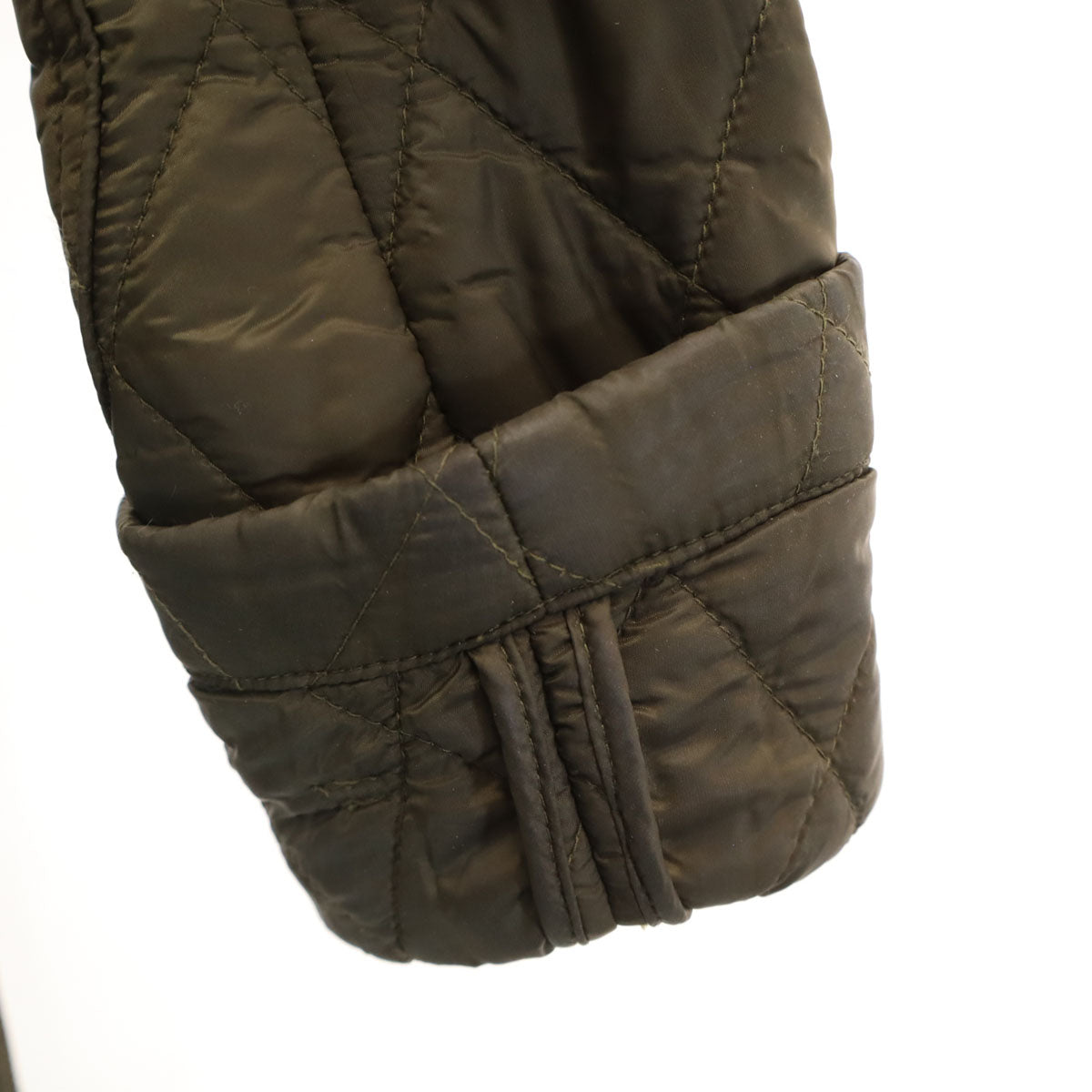 BURBERRY BRIT バーバリーブリット キルティングコート XS カーキ レディース