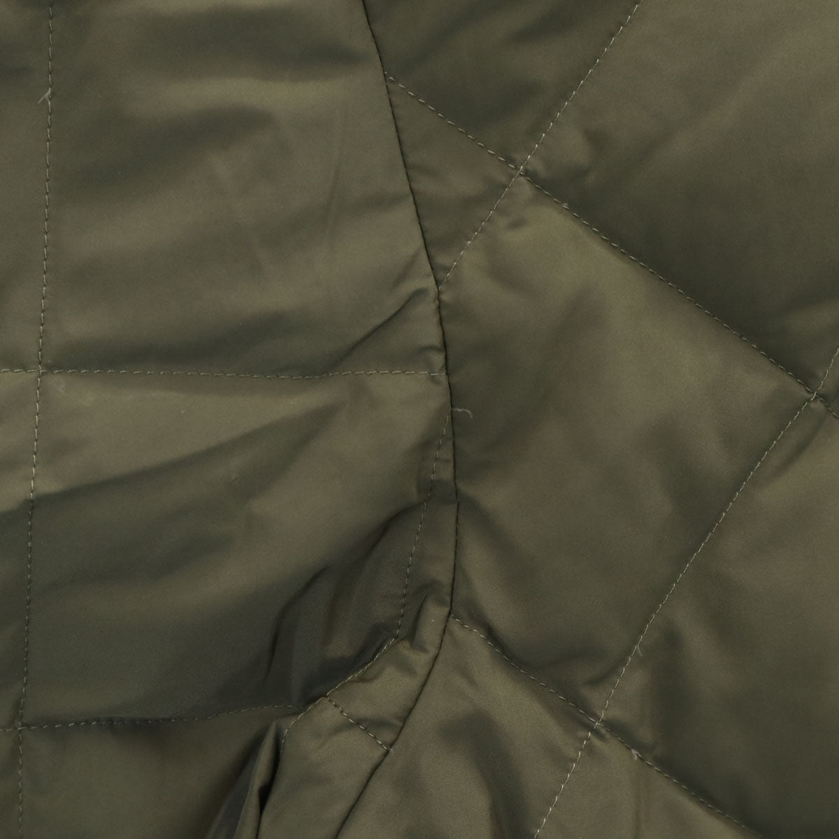 TAION タイオン UNFILO アンフィーロ コラボ ノーカラー キルティング ダウンジャケット カーキ レディース