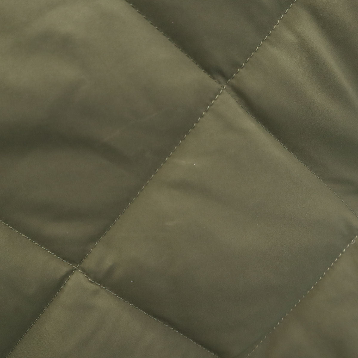 TAION タイオン UNFILO アンフィーロ コラボ ノーカラー キルティング ダウンジャケット カーキ レディース