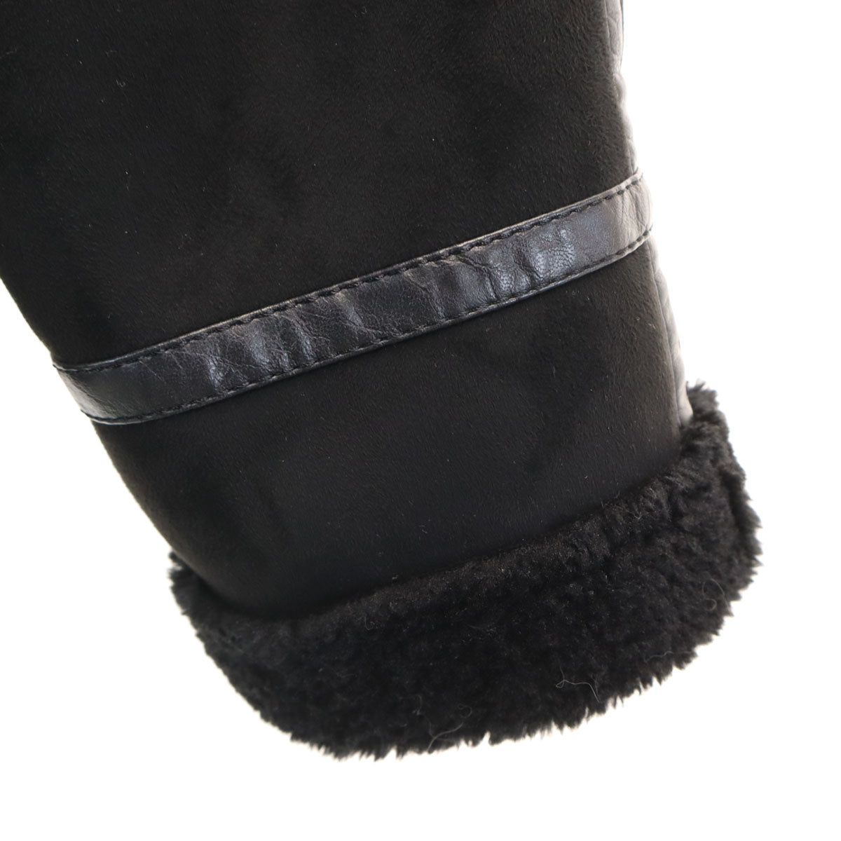 ZARA ザラ スエード ジャケット XL ブラック 裏ボア メンズ