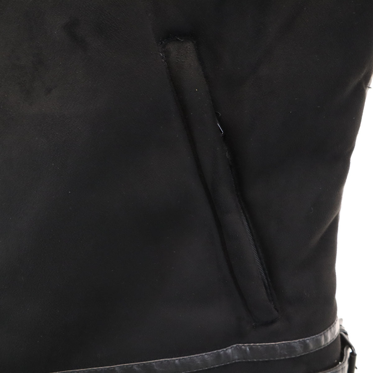 ZARA ザラ スエード ジャケット XL ブラック 裏ボア メンズ