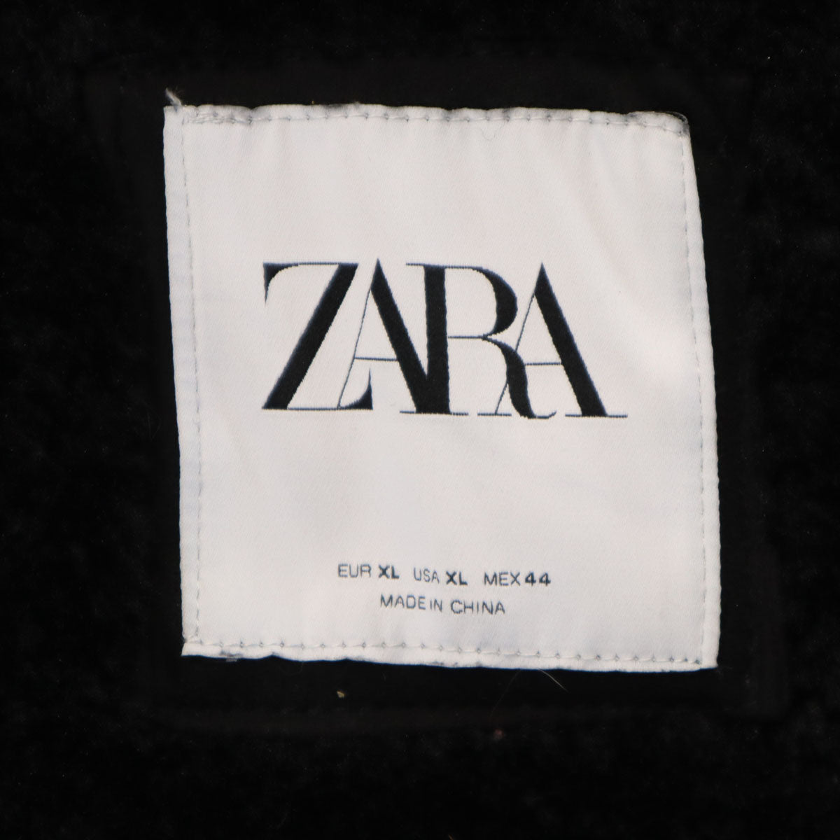 ZARA ザラ スエード ジャケット XL ブラック 裏ボア メンズ