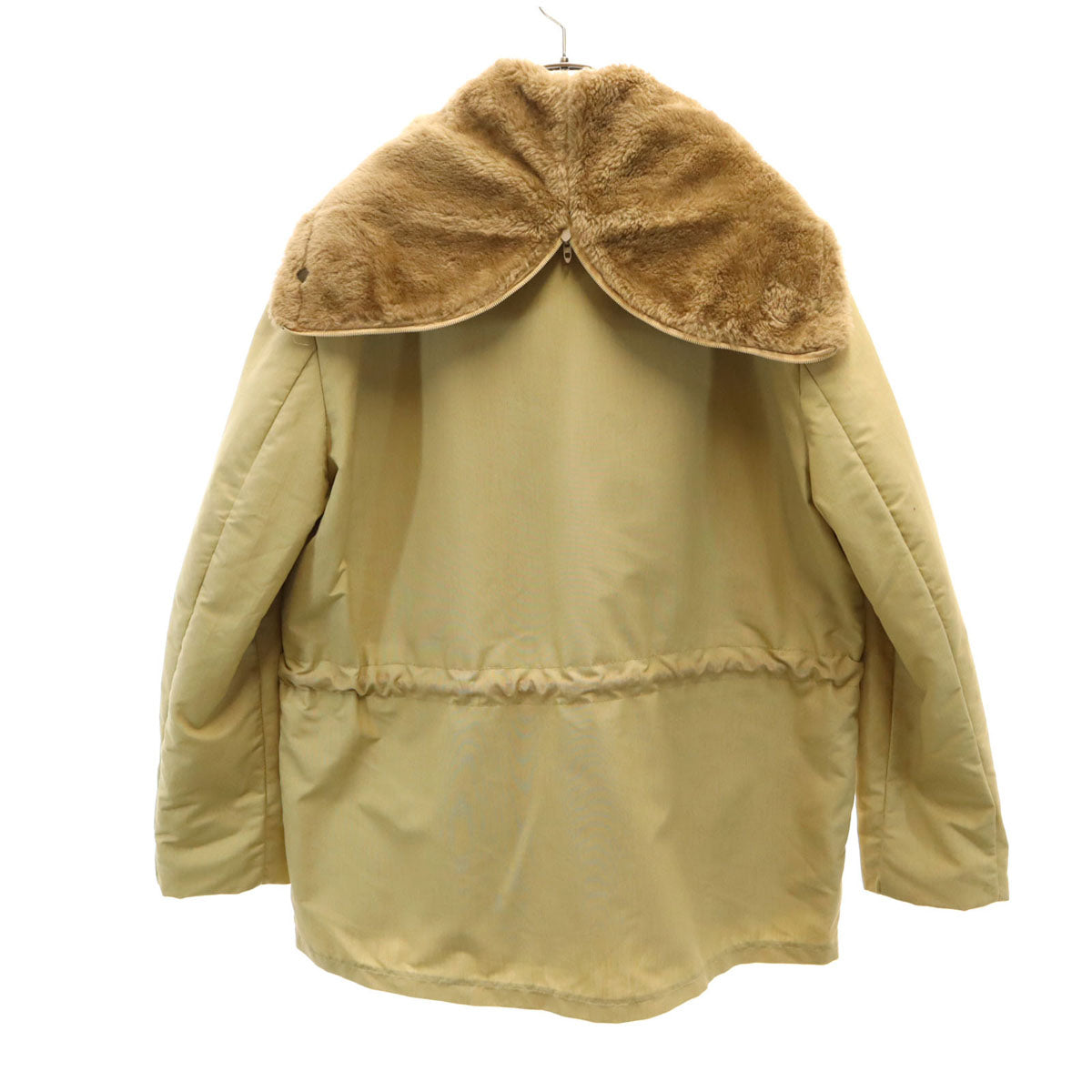 70s ヴィンテージ ミリタリージャケット ベージュ系 裏ボア IDEALジップ メンズ