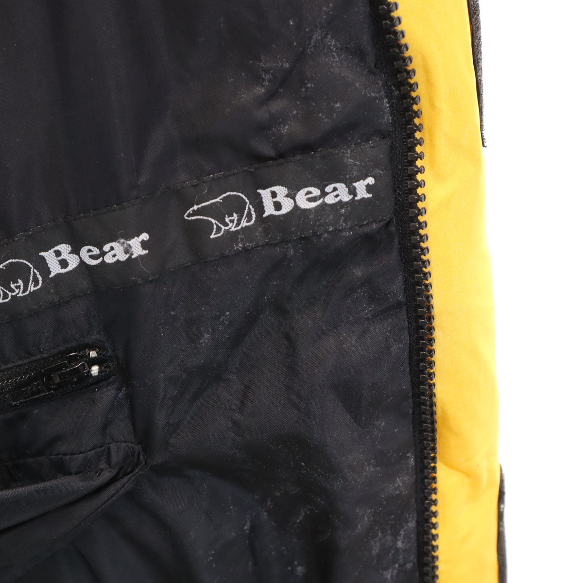 Bear ベアー 90s オールド スノーボード ダウンジャケット L イエロー スキー メンズ