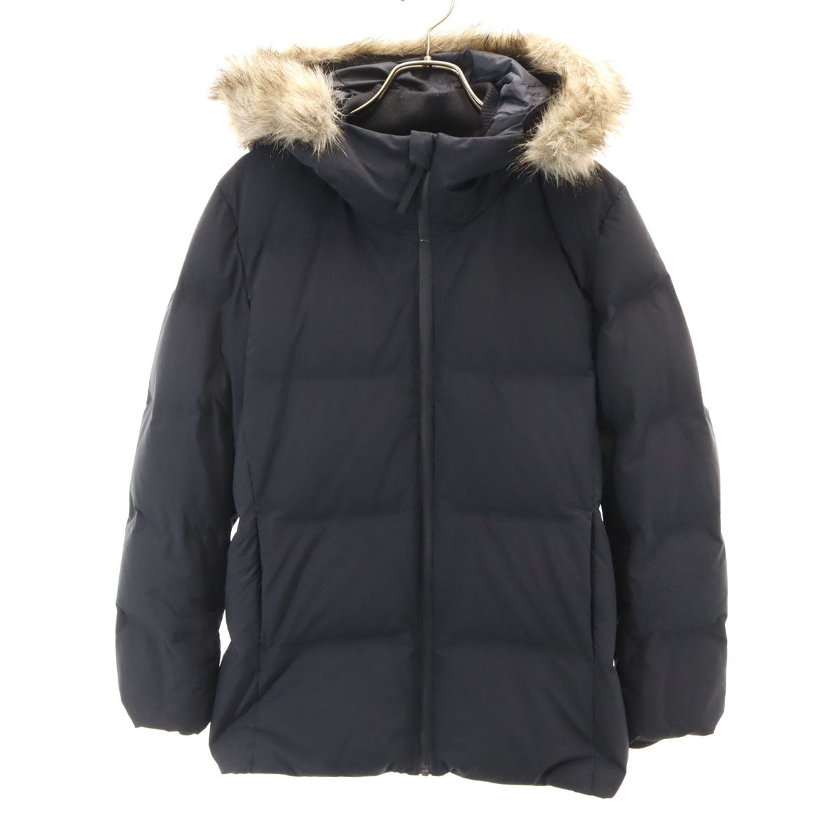 UNIQLO ユニクロ シームレス ダウンパーカー L ネイビー レディース