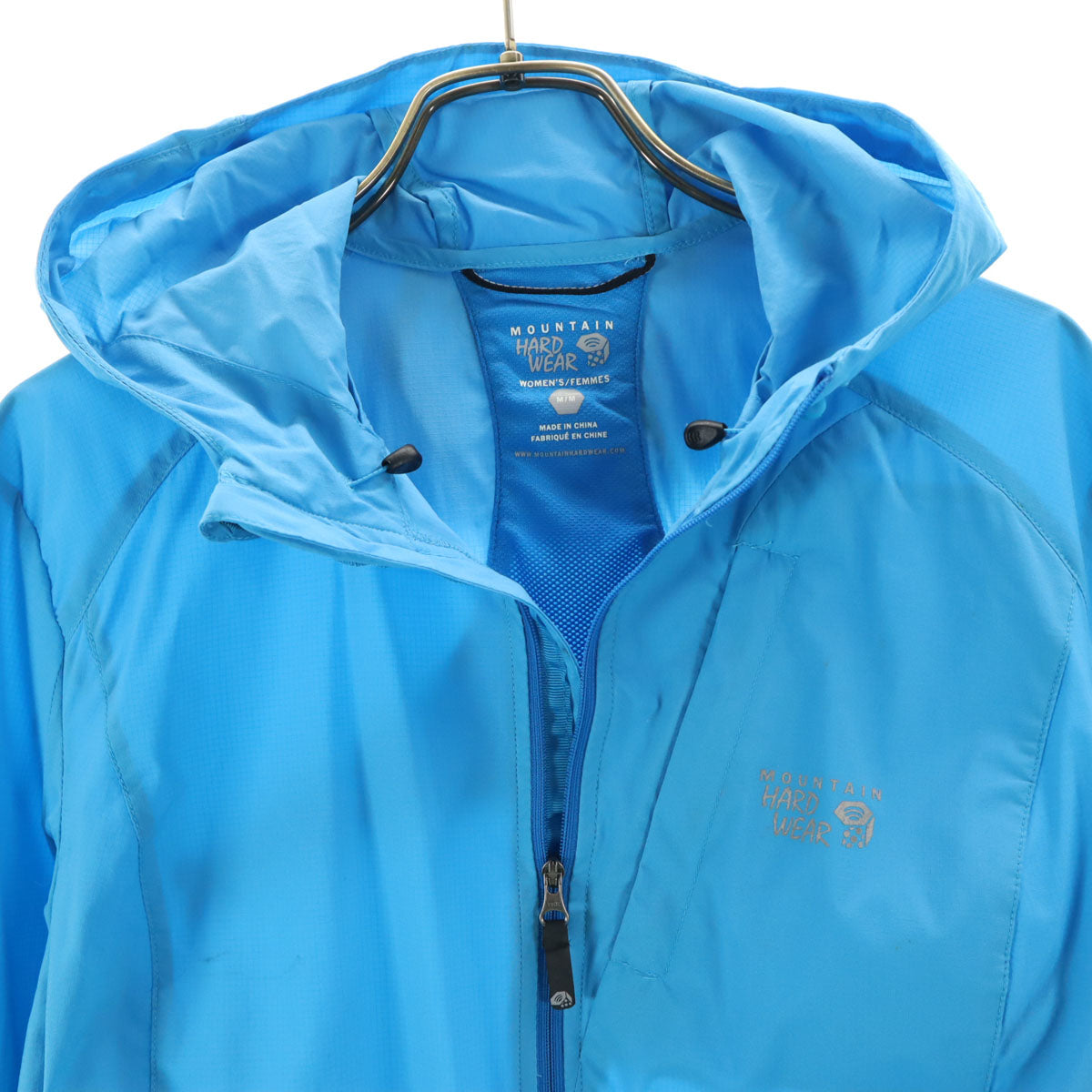 MOUNTAIN HARDWEAR マウンテンハードウェア ウインドブレーカー M 水色 ジャケット アウトドア レディース