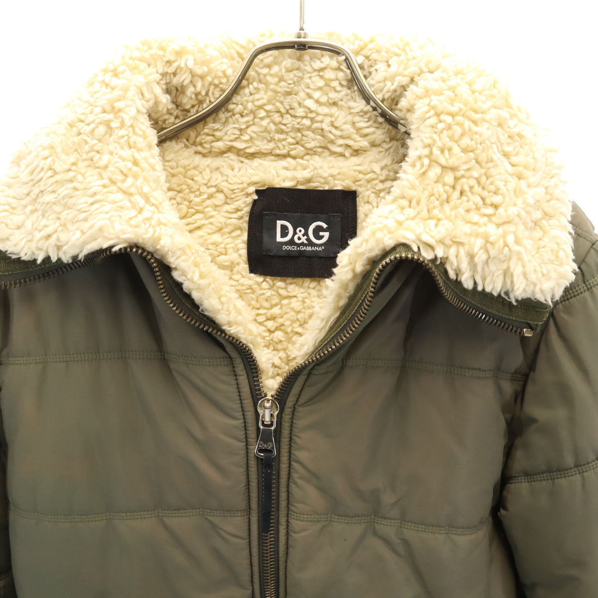 DOLCE&GABBANA ドルチェアンドガッバーナ ジャケット 42 カーキ 裏ボア メンズ