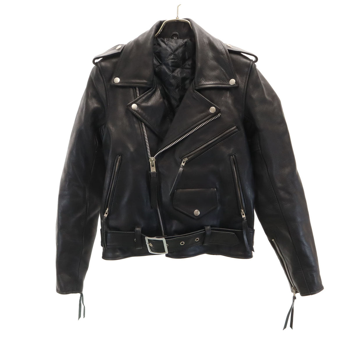 Freedom フリーダム レザー ダブルライダースジャケット 34 ブラック メンズ