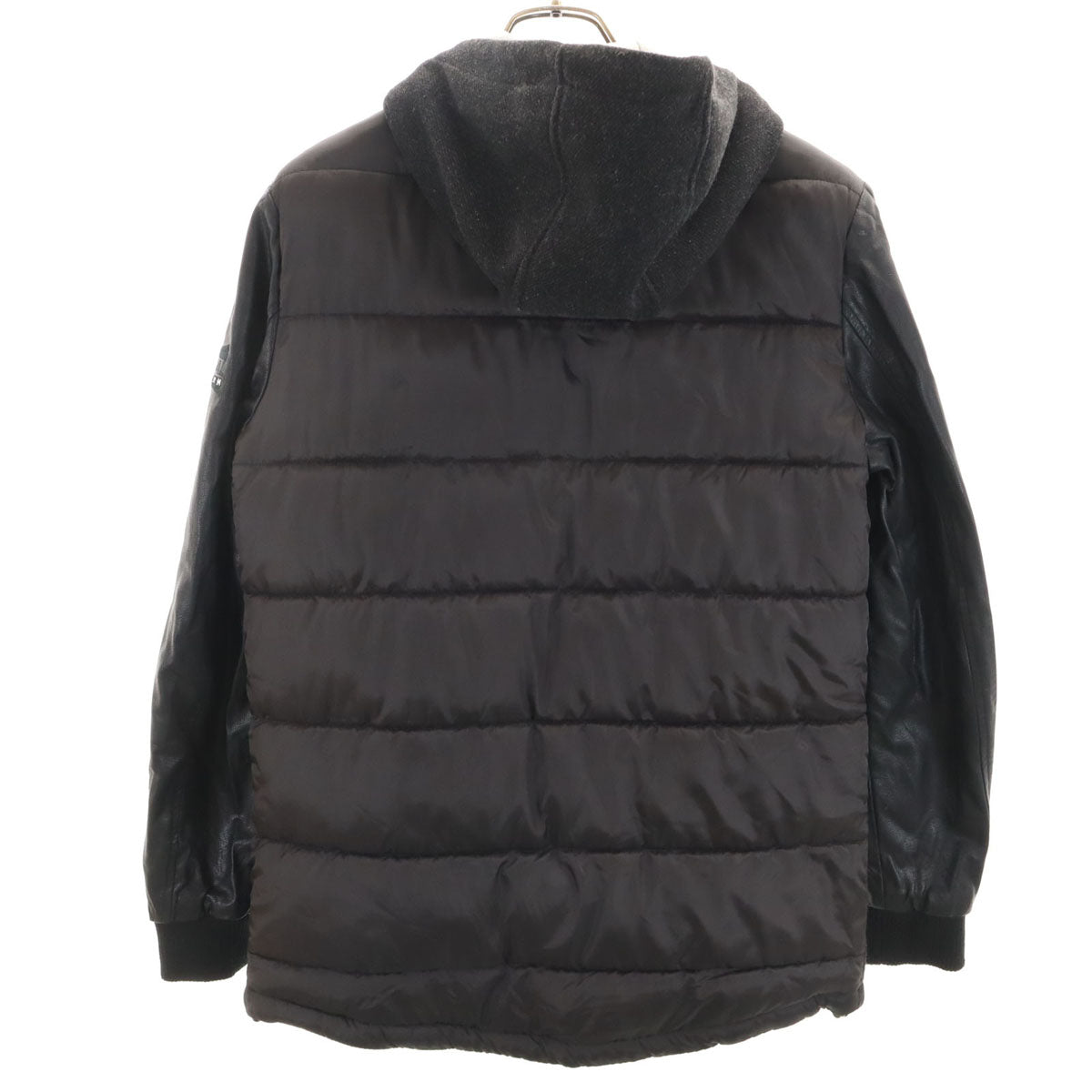 Desigual デシグアル 異素材切り替え ジャケット S ブラック レザーライク袖 メンズ