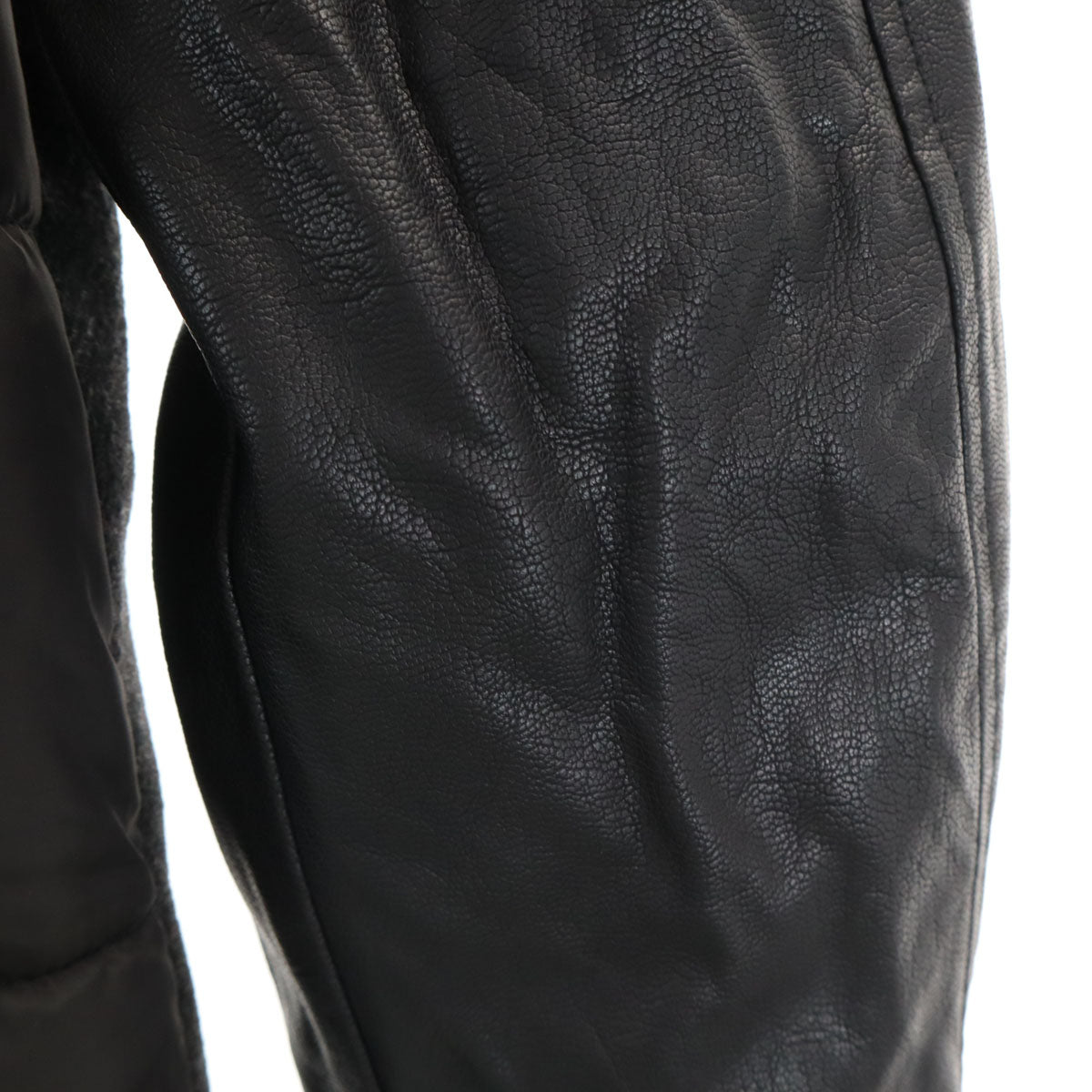 Desigual デシグアル 異素材切り替え ジャケット S ブラック レザーライク袖 メンズ