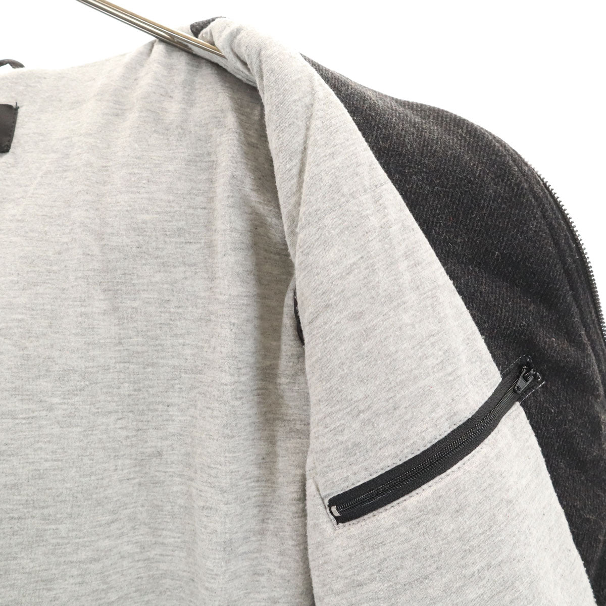 Desigual デシグアル 異素材切り替え ジャケット S ブラック レザーライク袖 メンズ