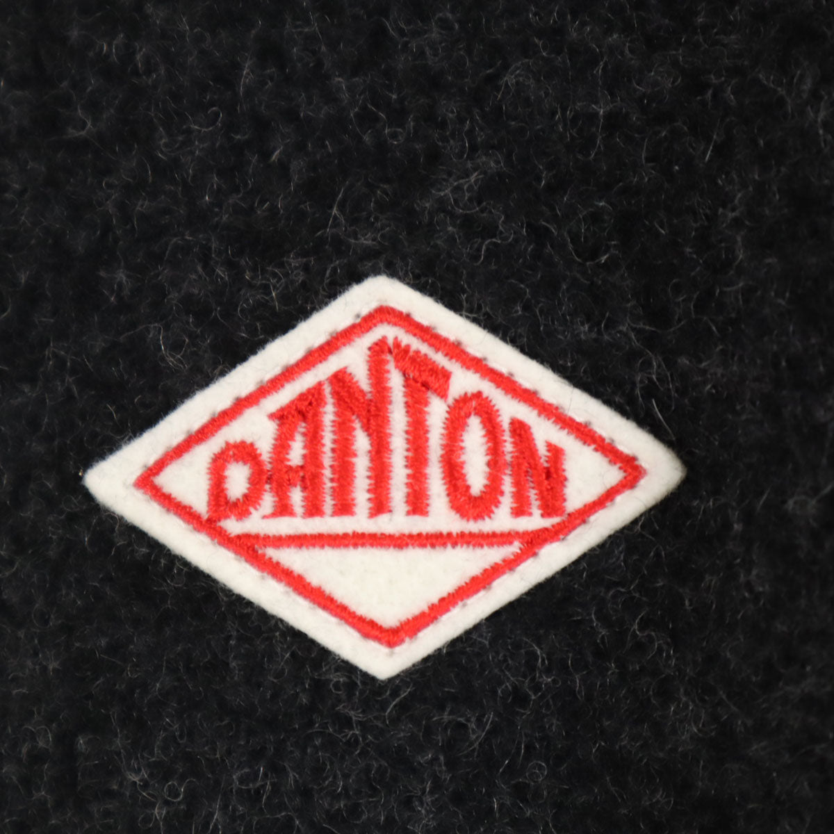 美品 Danton ダントン 日本製 丸襟 ウールモッサ ジャケット 42 チャコールグレー メンズ