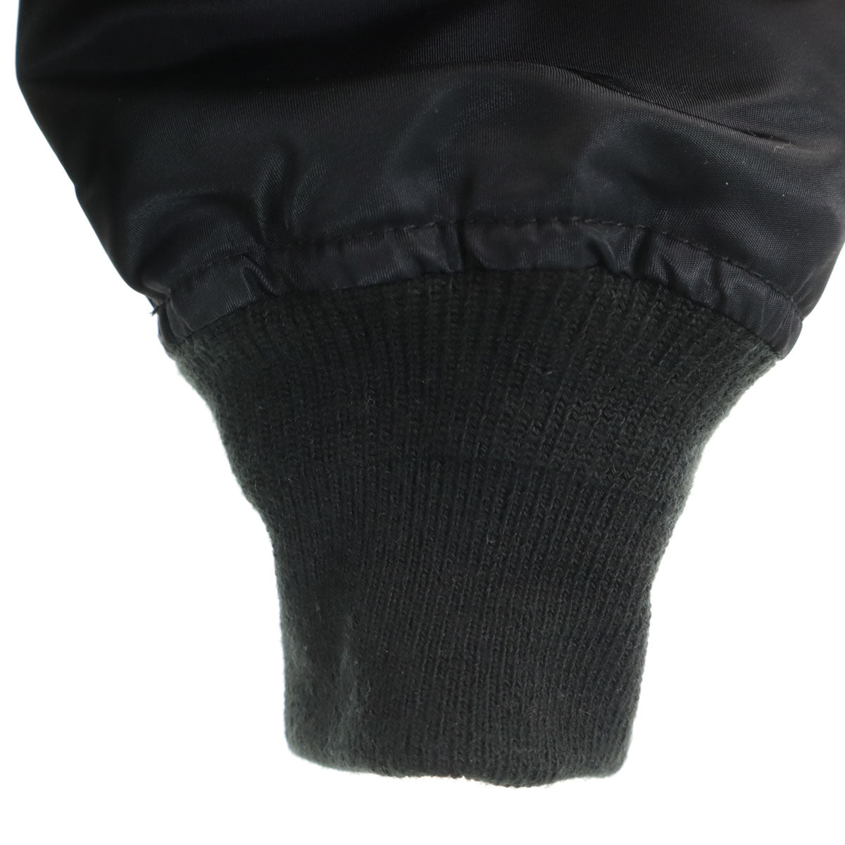 HOUSTON ヒューストン バック刺繍 AIR BORNE 5TH MA-1 フライトジャケット XL ブラック 中綿 龍 虎 メンズ