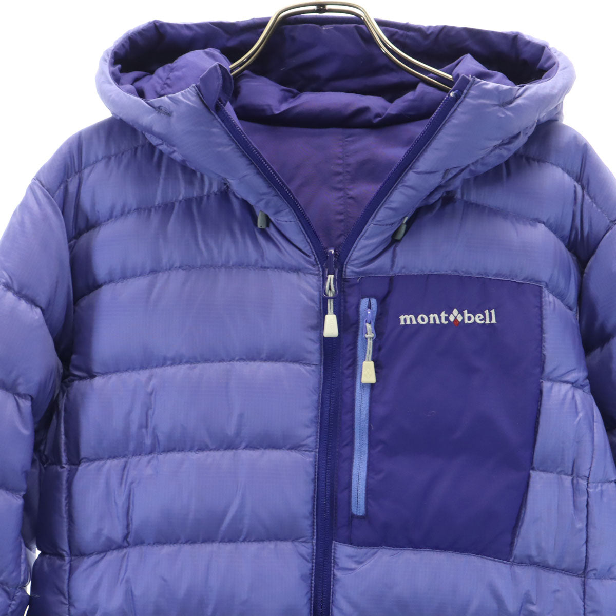 mont-bell モンベル リバーシブル コロラド ダウンパーカー XL パープル系 アウトドア レディース