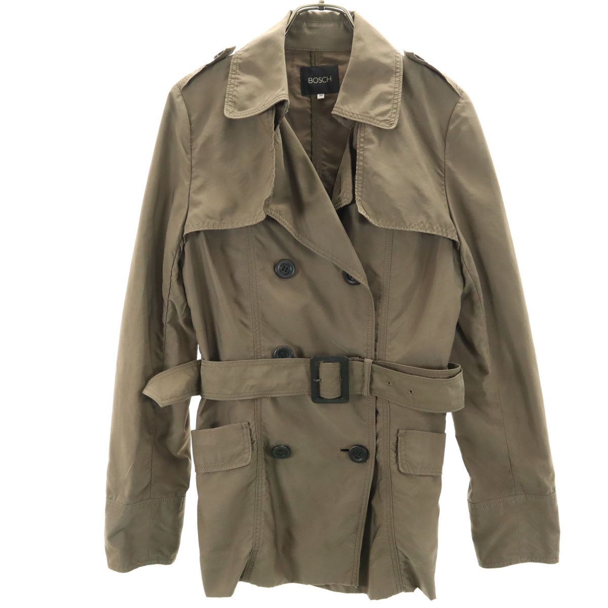 BOSCH ボッシュ トレンチ ジャケット 38 カーキブラウン レディース
