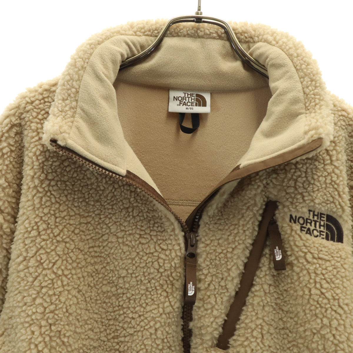 美品 THE NORTH FACE ザノースフェイス ボア フリースジャケット M ベージュ アウトドア NJ4FN50K メンズ