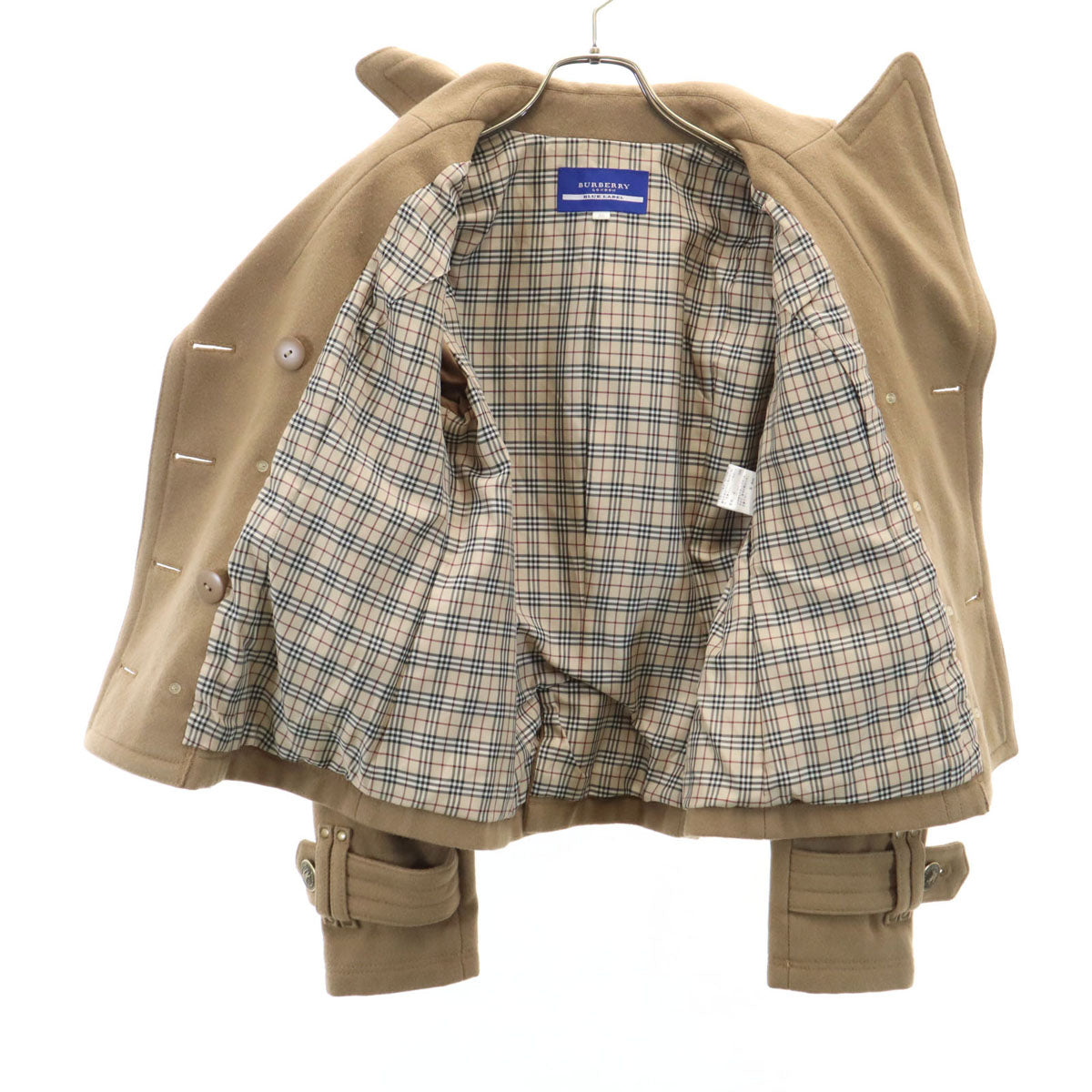 BURBERRY BLUE LABEL バーバリーブルーレーベル ウールブレンド 裏ノバ